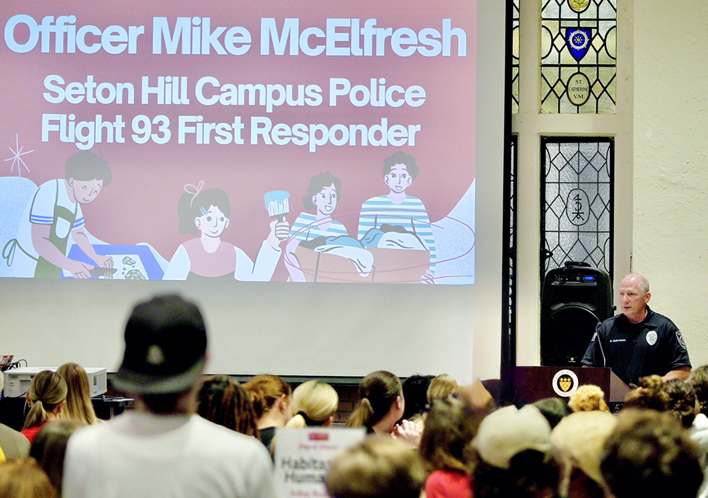 officer mike mcelfresh a campus police officer was also a first responder to flight 93